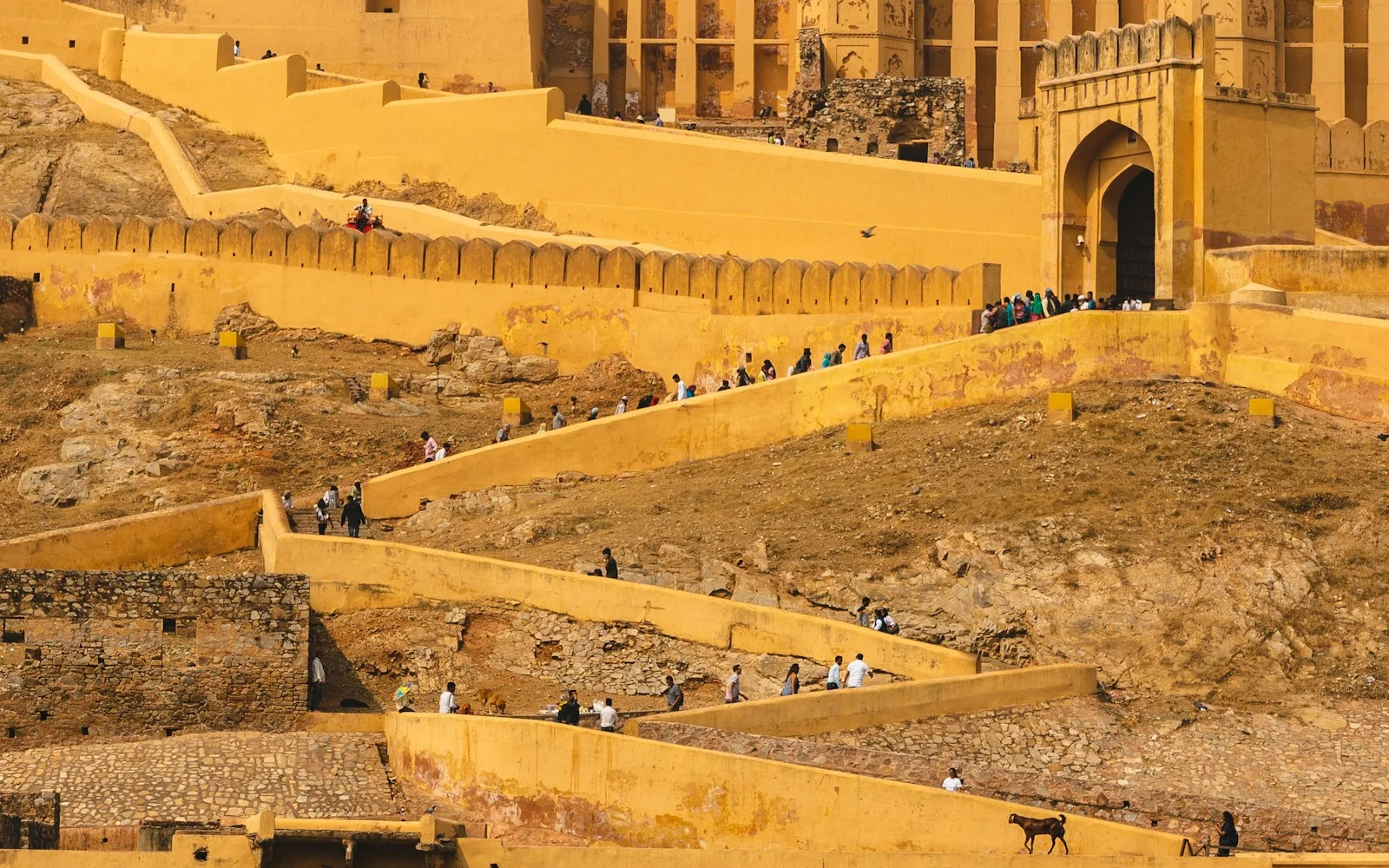 Hawa Mahal and Jaipur cityscape, Rajasthan